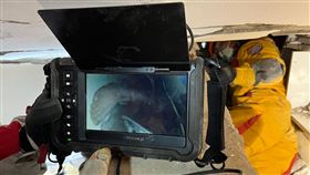 台灣搜救隊再發現傷者！與土耳其團體破柱救人　空拍畫面曝光（圖／消防署提供）