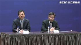 行政院發言人陳宗彥與教育部長潘文忠於行政院新聞中心召開記者會