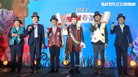 睽違三年，外貿協會今（10）日舉辦「2023會展新春茶會」，貿協董事長黃志芳盛裝打扮出席活動。（圖／記者戴玉翔攝影）