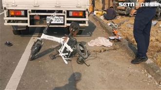 嘉義貨車撞雙載電動單車！2小六女童慘死