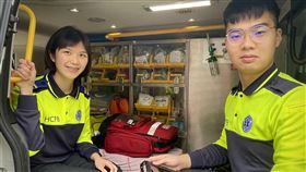 心肌梗塞,胸悶,新竹縣,甜姐兒,救護（圖／翻攝畫面）