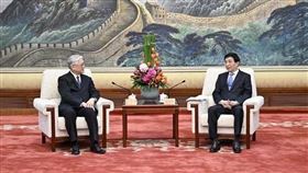 夏立言副主席與中共中央政治局常委王滬寧會面（圖／國民黨提供）