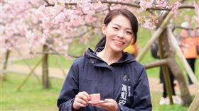 高虹安賞櫻(新竹市政府城市行銷處提供)