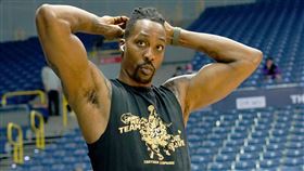 ▲霍華德（Dwight Howard）喊話林書豪：「希望你下季來T1」。（圖／T1聯盟提供）
