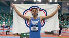 陳奎儒亞洲室內田徑賽60公尺跨欄摘銀「台灣欄神」陳奎儒12日出賽第10屆亞洲室內田徑錦標賽男子60公尺跨欄決賽，以7秒68的成績摘下銀牌。（中華民國田徑協會提供）中央社記者黎建忠傳真  112年2月12日