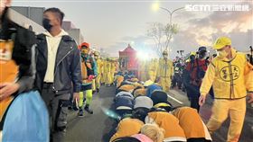 白沙屯媽台中清水起駕，預計下午會到彰化市。（圖／警方提供）