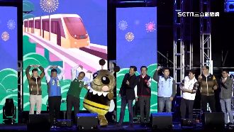 安坑輕軌通車嘉年華　璀璨煙火點亮新北