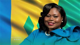 我國友邦聖文森及格瑞那丁外交、外貿、區域統合暨僑務部長彼德絲（Keisal Peters）閣下訪團將於明（14）日抵達台灣（圖／翻攝自總統府發言人臉書）