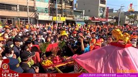 第二日行程現場民眾熱情盛況。（圖／翻攝自白沙屯拱天宮）
