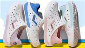 PONY ENJOY洞洞鞋BT21特別款，中性尺碼共四色。（圖／品牌業者提供）