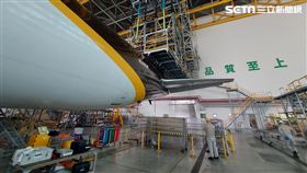 長榮航太公司蔣姓員工不慎失足墜樓，勞檢處勒令停工。（圖／翻攝畫面）