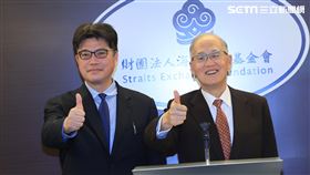 海基會今（14）日召開臨時董事會，推選前總統府祕書長李大維接任董事長。（圖／記者盧素梅攝影)