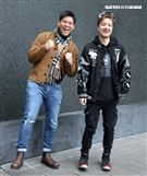 葛斯齊、圤智雨三立新聞網專訪。（記者邱榮吉/攝影）