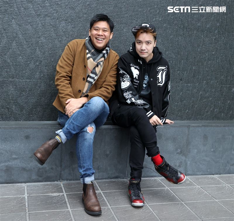 葛斯齊、圤智雨三立新聞網專訪。（記者邱榮吉/攝影）