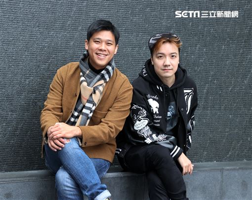 葛斯齊、圤智雨三立新聞網專訪。（記者邱榮吉/攝影）