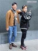 葛斯齊、圤智雨三立新聞網專訪。（記者邱榮吉/攝影）