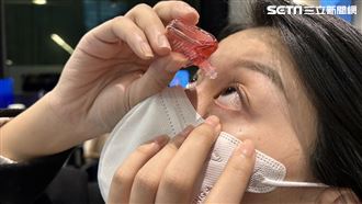 眼冒黑影以為太累　近視女點眼藥水險失明