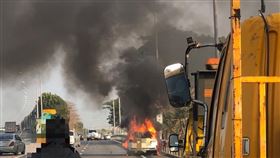 台南,國道,火燒車,回堵,安定,匝道,封閉