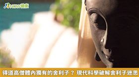 名家／佛教義理中認為舍利形成原因，是日積月累長年修持，功德昭著的自然成就，為戒、定、慧三學熏修成果。（勿用）
