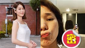 許乃涵自拍「鏡中倒映全裸曲線」。（圖／翻攝自涵冷娜 許乃涵臉書）