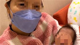 陳小姐剛出生的寶寶在台中市1家月子中心確診，她懷疑是被該中心人員傳染。（圖／陳小姐提供）