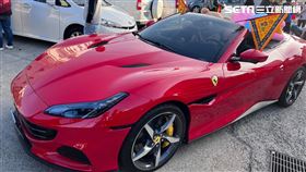 白沙屯媽祖 法拉利超跑 記者鄭尹翔攝影