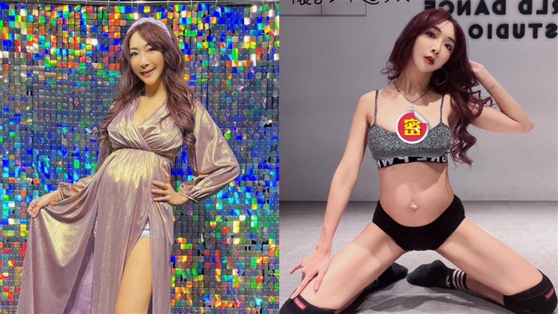 挺7月孕肚辣舞　資生堂千金一動作超狂