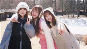 林襄（中）夢幻合體2師妹雅涵（右）、霖霖（左）遊輕井澤堪稱「顏值組合」（圖／翻攝自林襄 IG）