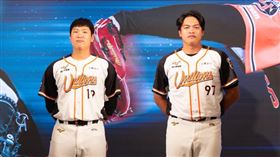 ▲台灣世界少棒聯盟記者會，學長古林睿煬、宋文華現身分享經驗。（圖／台灣世界少棒聯盟提供）