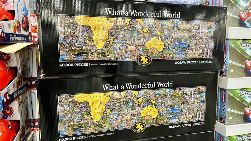 好市多賣6萬片世界地圖　震撼成品畫面曝