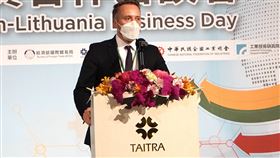 立陶宛經創部政次澤麥提斯出席台立經貿合作洽談會立陶宛經濟暨創新部新任政次澤麥提斯（Karolis ?emaitis），12日出席出席經濟部國際貿易局與外貿協會舉辦的「2022年台立經貿合作洽談會」。中央社記者張璦攝  111年9月12日