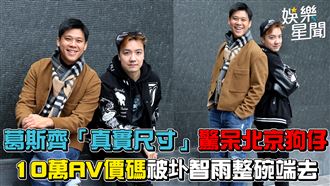 影／葛斯齊親揭真實尺寸　AV暗鬥圤智雨