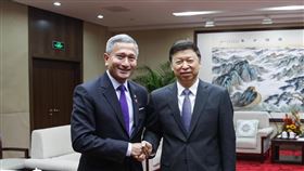 新加坡外長維文會晤國台辦主任宋濤。（圖／翻攝自新加坡外交部）