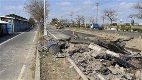 路面氣爆,馬路,嘉義縣新港鄉