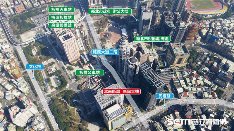 麗寶百貨位於新北市板橋公車站旁,周遭有新北市政府、稅捐稽徵處、各大百貨商場和飯店,地點相當好。(圖/台電提供)
