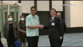 惠恕仁來台轉機　快閃宣傳帛琉國際馬拉松