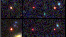 科學家透過美國NASA韋伯望遠鏡，發現6個宇宙大爆炸不久後形成的大質量星系。（圖／路透社／達志影像）