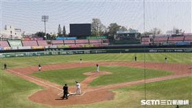 ▲培證英雄二軍到台南球場與統一獅練習賽。（圖／記者蕭保祥攝影）
