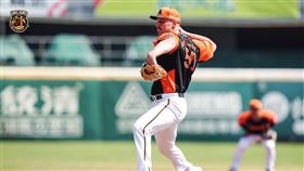 ▲Brock Dykxhoorn（布雷克）春訓首度實戰登板。（圖／統一獅球團提供）