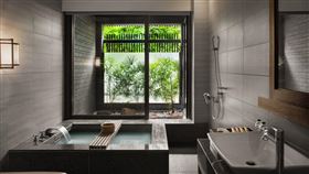 獨立湯屋極富東方禪意的設計風格。（圖／旅宿業者提供）