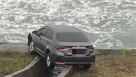 新北市，萬里，涼亭，墜海