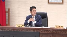 ▲蔣萬安出席交通會報。