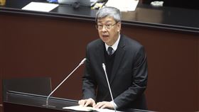 陳建仁立院施政報告  全力落實總統交付4大任務行政院長陳建仁（圖）24日列席立法院會首度進行施政報告並備質詢，他表示將全力以赴，落實總統蔡英文交付的4大任務。中央社記者吳家昇攝  112年2月24日