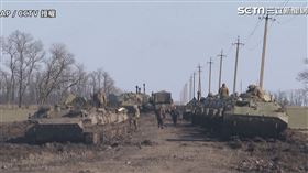 俄羅斯坦克部隊壓境烏克蘭（圖／AP授權）