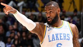 湖人球星詹姆斯。（圖／翻攝自湖人推特）