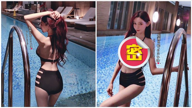 女神一轉正面⋯泳裝超透明！上半身全看光