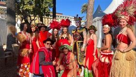 ▲高雄地嶽殿吉勝堂八家將到法國演出。（圖／高雄地嶽殿提供）