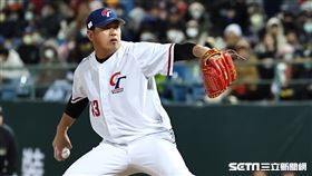 ▲世界棒球經典賽，台灣隊第2場熱身賽對戰中信兄弟，投手宋家豪。（圖／記者劉彥池攝影）