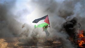 以巴衝突,以色列,巴勒斯坦，圖為巴勒斯坦國旗（圖／Pixabay）