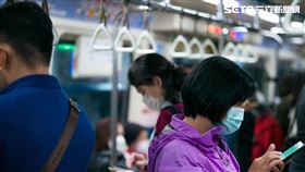 北捷車廂/捷運/口罩/疫新冠情(記者陳弋攝影)